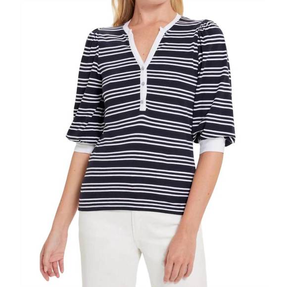 NEW GOLDIE summer chelsea top in navy,white - Picture 1 of 2